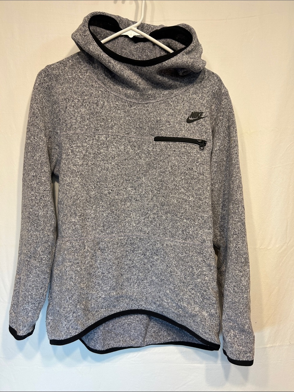 Nike Women's Gray Funnel Neck Pullover Sweater